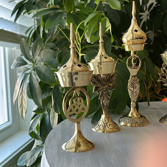 Brass incense holder (one) - Picture 4 of 5